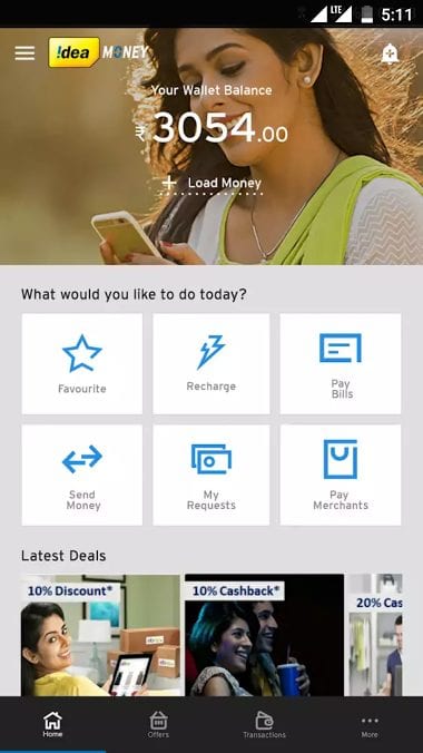 Idea Money App gets a make over and gets new features including Request Money