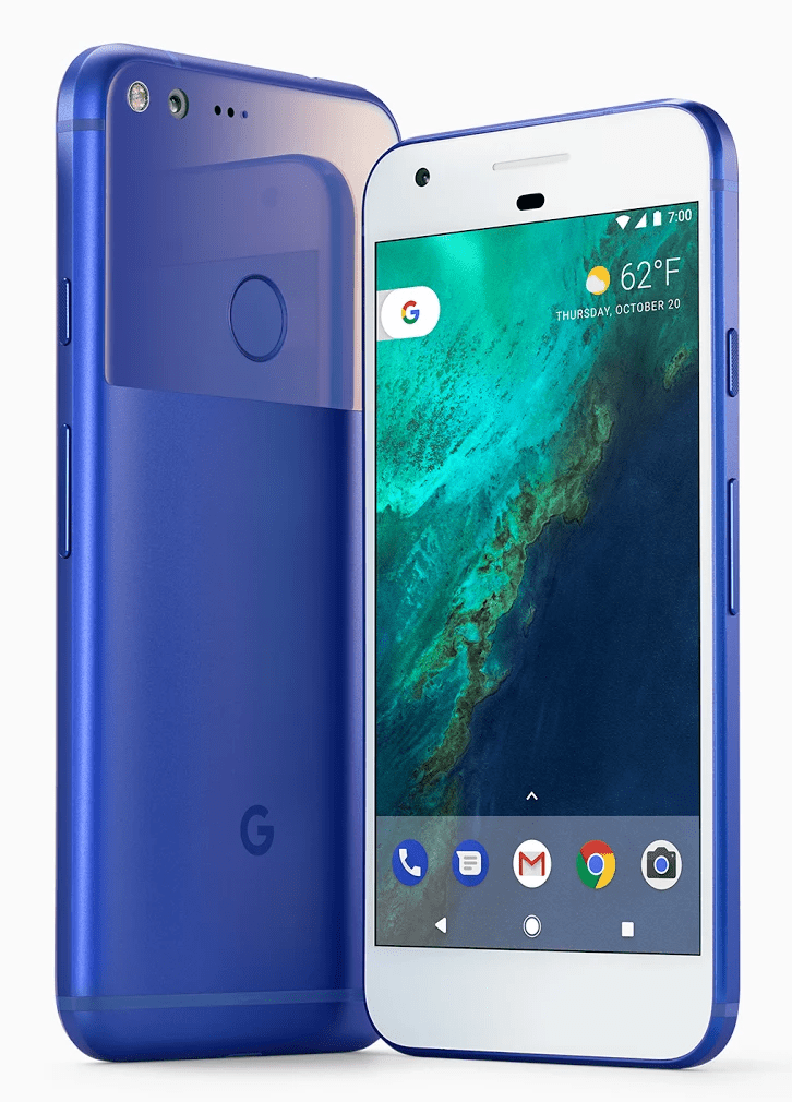 Very Blue Google Pixel