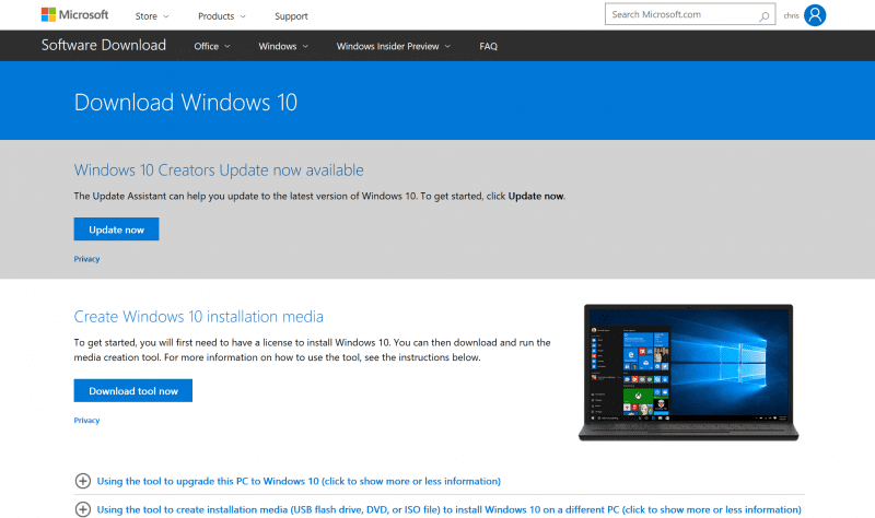 Windows 10 Creators Update