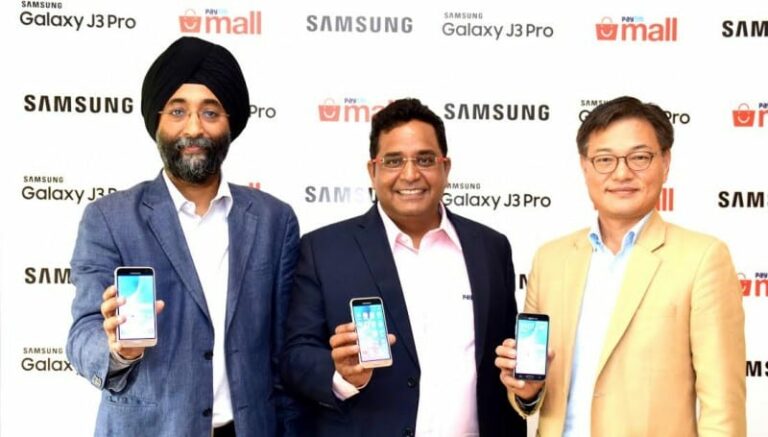 Samsung Galaxy J3 Pro exclusively available on Paytm for INR 8,490