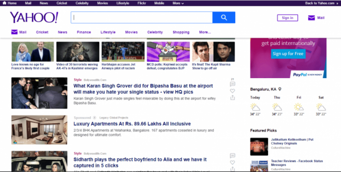 Yahoo India Homepage gets a new look Yahoo India Homepage gets a new look