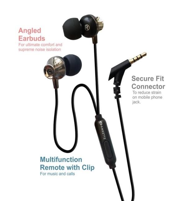 Amkette Ergo Fit Earphones 