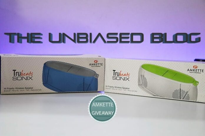 Amkette Trubeats SONIX Wireless Speakers Giveaway