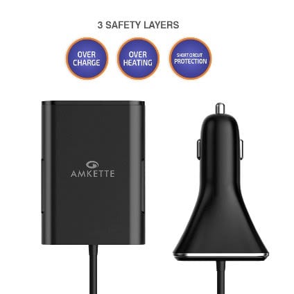 Amkette Launches 4 Port car charger