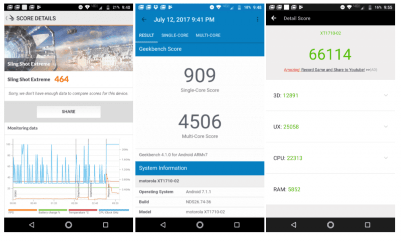 Moto Z2 Play Benchmark Tests