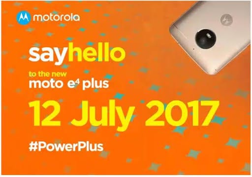 Moto E4 Plus with 5000mAh battery launching in India on July 12