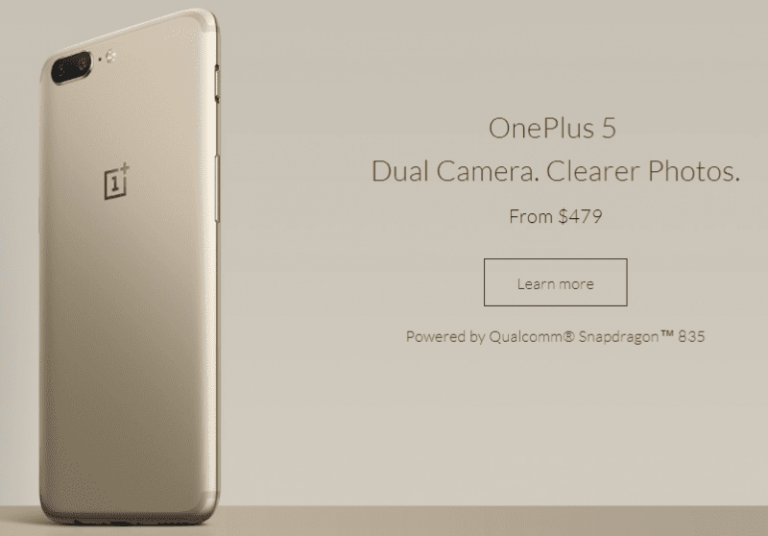 Limited edition OnePlus 5 ‘Soft Gold’ variant announced
