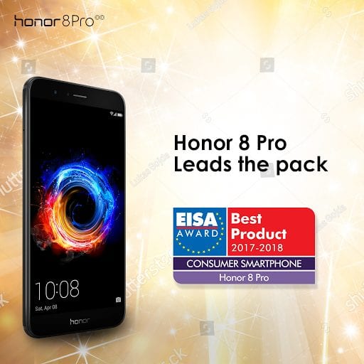 Honor 8 Pro wins EISA Consumer Smartphone 2017-2018 Award