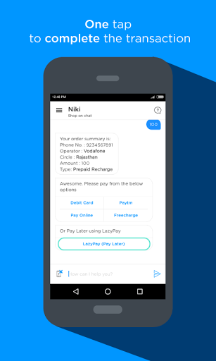 Niki.ai partners with LazyPay by PayU: