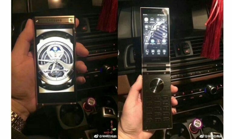 Samsung’s flagship model W2018 flip phone leaked online