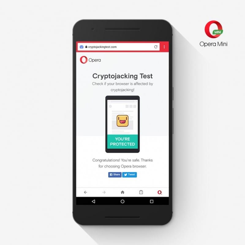 Opera Browser adds bitcoin mining protection for smartphones