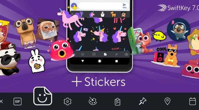 SwiftKey 7.0 brings in new toolbar with stickers