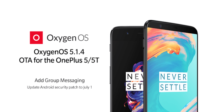 OxygenOS 5.1.4 OTA update brings Group Messaging, July security patch, and more for OnePlus 5 and 5T