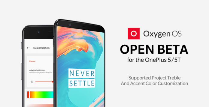 OnePlus 5 and OnePlus 5T OxygenOS Beta update