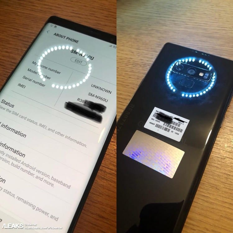 Samsung Galaxy Note 9 with dual rear cameras leaked online ahead of launch
