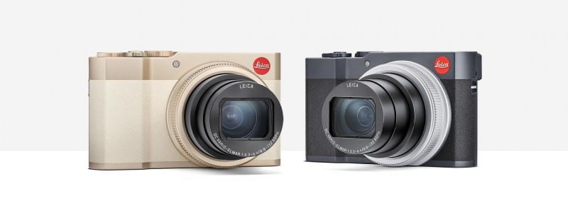 Leica C-Lux in light-gold and midnight-blue variants