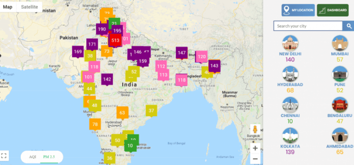 AQI India Launches a Mobile App to Help Users Track Air Pollution Levels