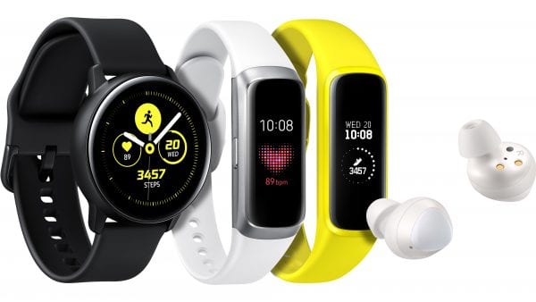 Samsung Galaxy Watch Active, Galaxy Fit and Galaxy Buds