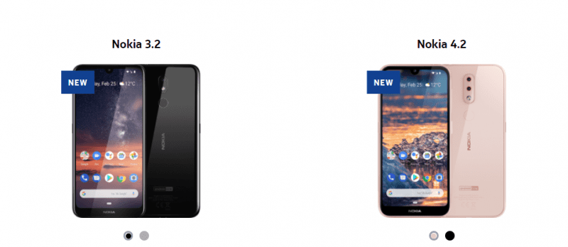 Nokia 3.2 and 4.2