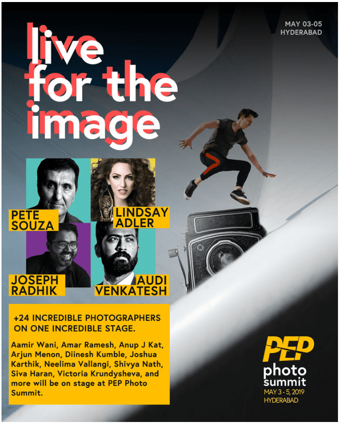 White House Photographer Pete Souza Set To Speak At PEP Photo Summit 2019 in Hyderabad, India