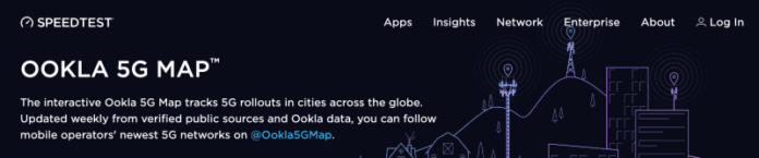 The interactive Ookla 5G Map tracks 5G rollouts in cities across the globe. The interactive Ookla 5G Map tracks 5G rollouts in cities across the globe.