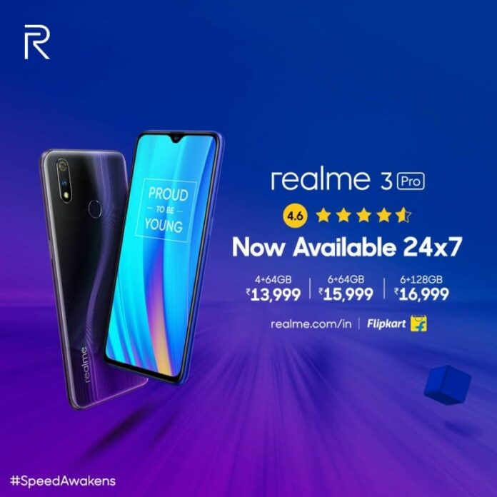 Realme 3 Pro goes on open sale in India