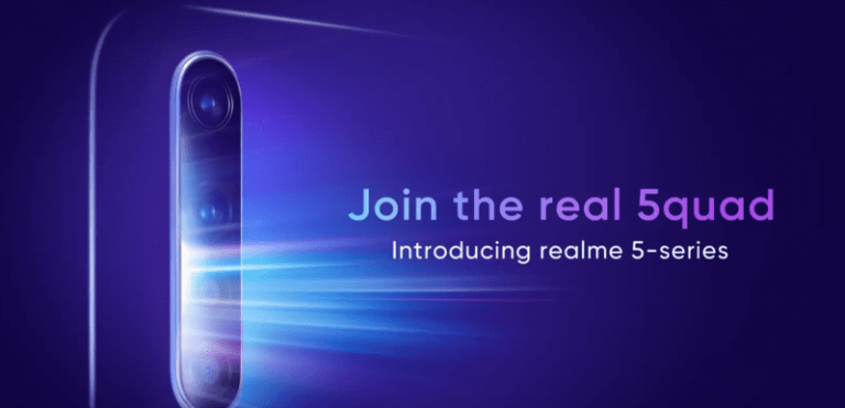Realme 5 Series with Quad rear cameras launching on August 20