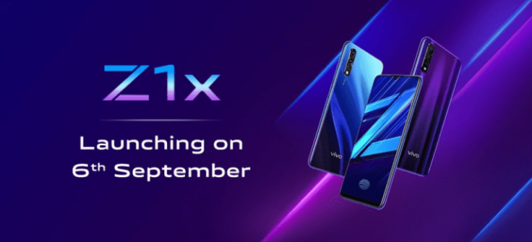 Vivo Z1x launching in India on September 6