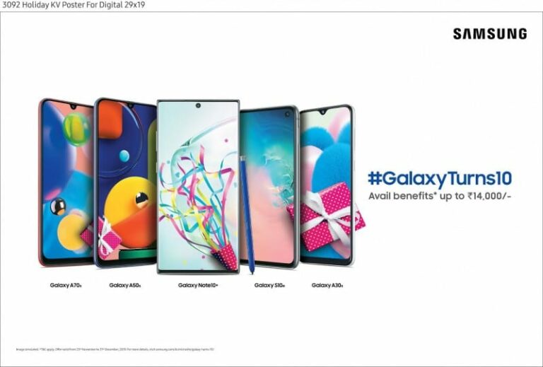 Samsung India Announces Offers on Galaxy Smartphones