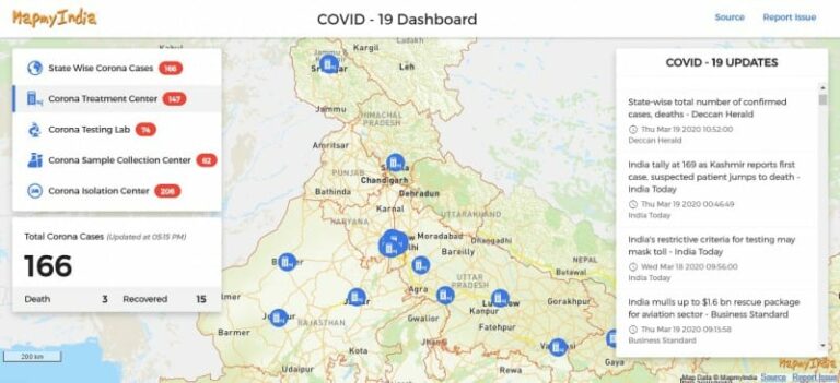 MapmyIndia Maps and Move app help you to Search, Locate & Reach Corona virus testing labs