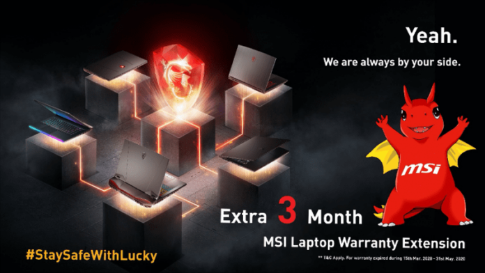 MSI extends product warranty period in India amidst #COVID19 lockdown
