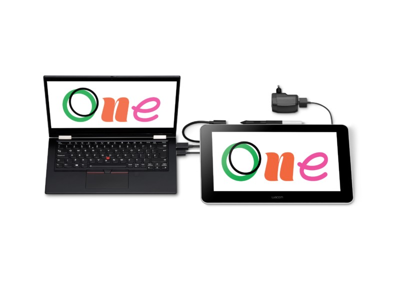 Wacom One - Connected to the computer