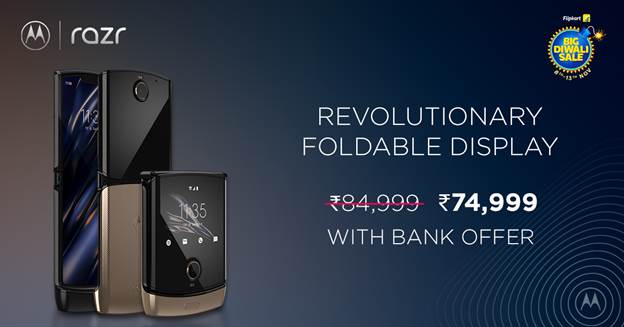Motorola Smartphone Deals at Big Diwali Sale: Moto Razr at Rs.74,999