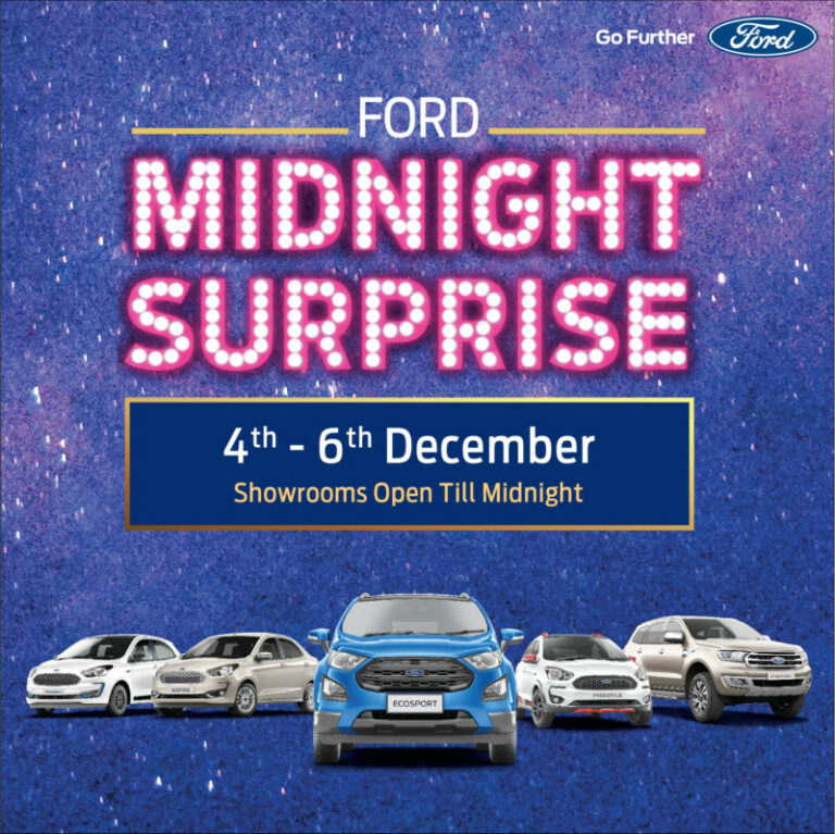Ford Announces ‘Midnight Surprises’ With Prizes Worth Up To INR 5 Lakhs