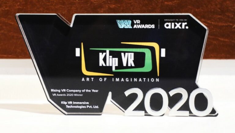 Klip VR Awarded as ‘The Rising VR Company of the Year 2020’