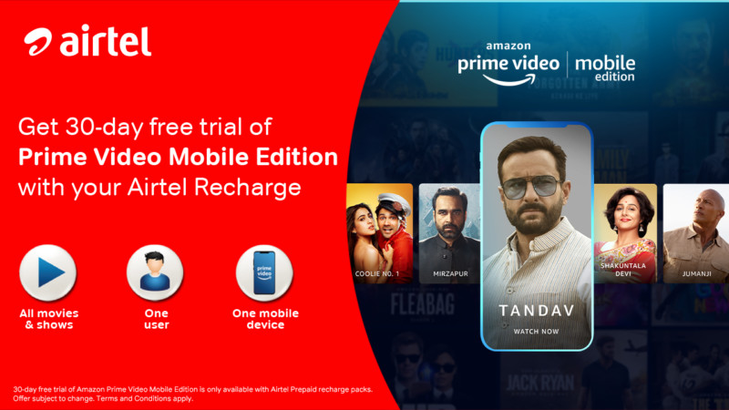 Amazon Introduces its first mobile-only video plan 'Prime Video Mobile  Edition' in India