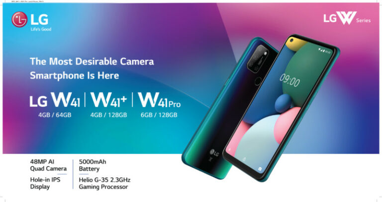 LG launches the W41 Series of phones in India; Pricing starts at Rs. 13,490