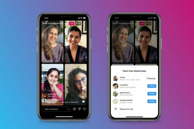 Instagram’s new Live Rooms feature lets up to four people go live at once
