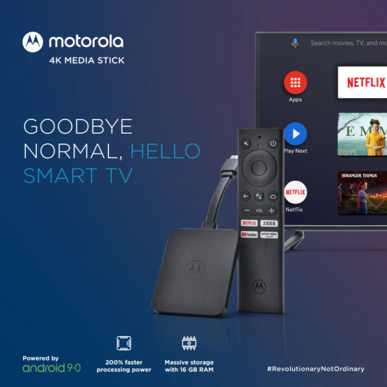 Flipkart launches the Motorola 4K Android TV Stick in India