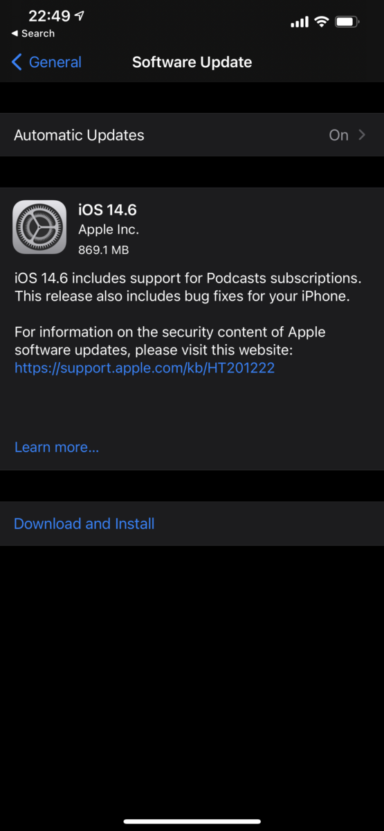 Apple devices get new updates