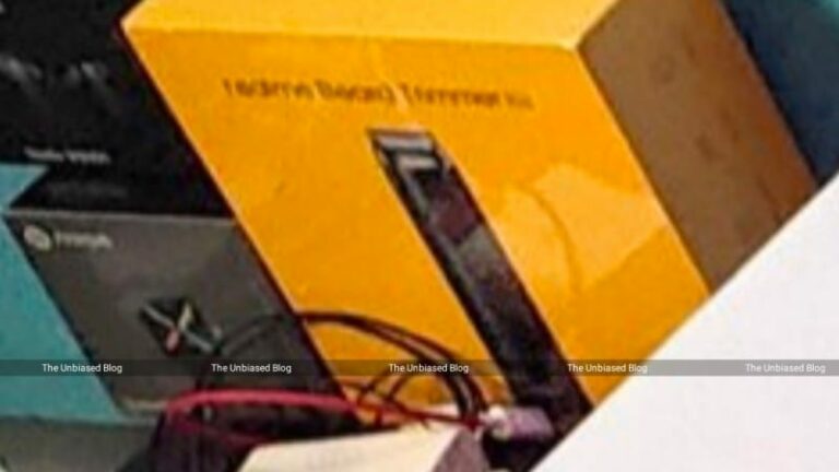 Alleged Realme Beard Trimmer retail box leaked by a Youtuber on Twitter
