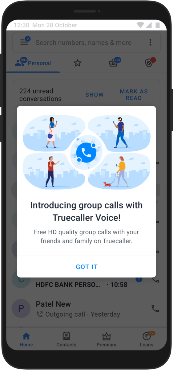 Truecaller Android App updated