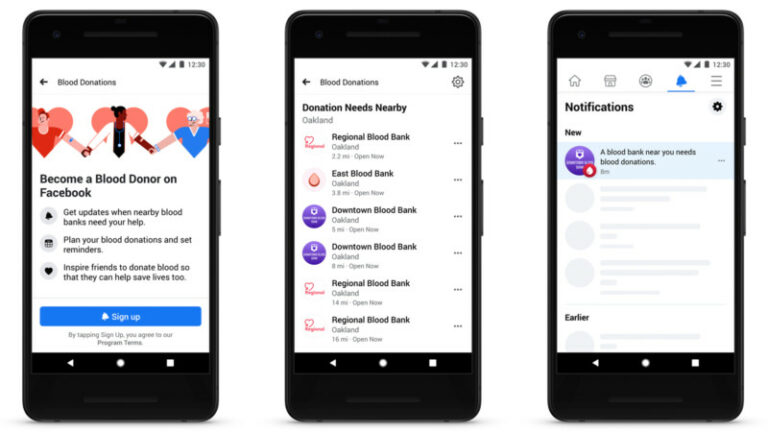 Facebook announces Blood Donation tool
