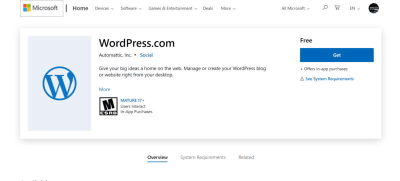 WordPress App now available