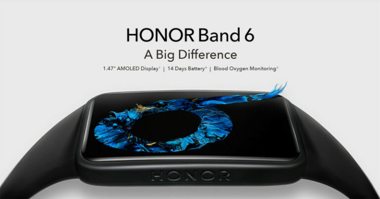 Honor Band 6 with an AMOLED