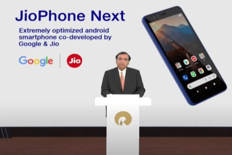 Jio and Google showcase their jointly developed JioPhone Next