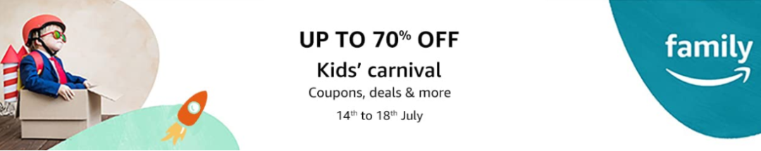  Amazon India announces Kids Carnival from July 14 to July 18