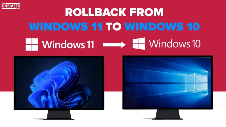 How to roll back from Windows 11 to Windows 10 without losing data