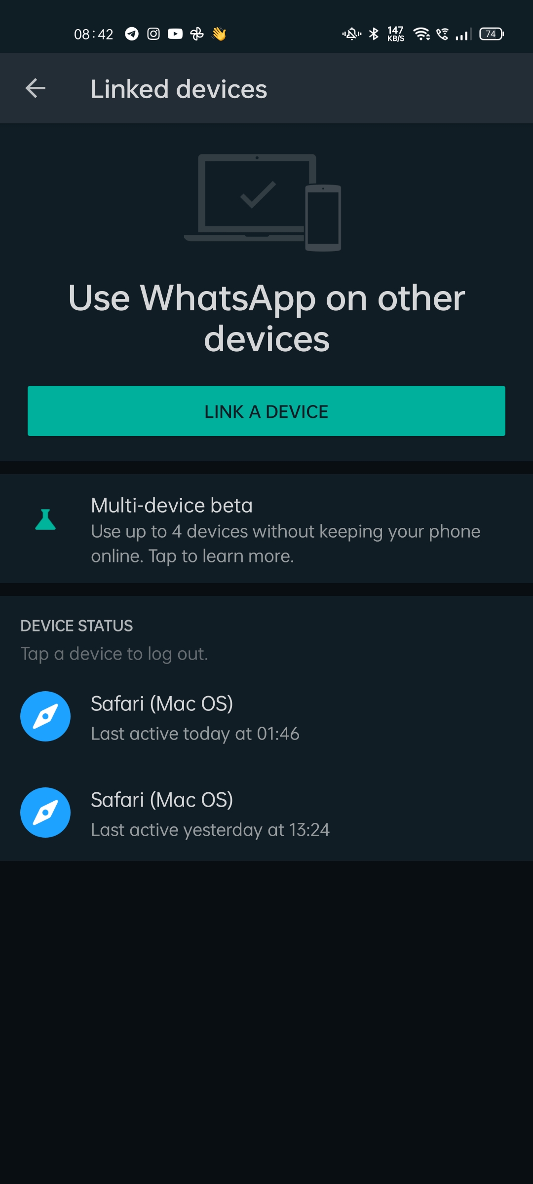 WhatsApp Multi Device feature