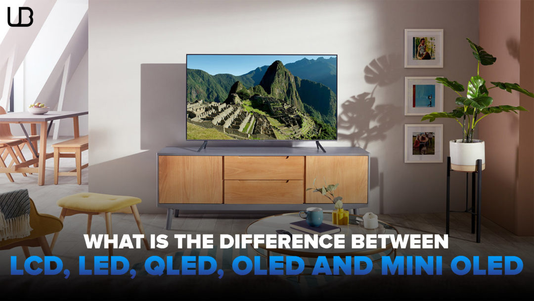 difference between LCD, LED, QLED, OLED and mini LED Display Technology